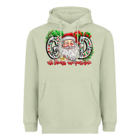 Matcha with god all things are possible santa Heavyweight Hoodie - CowhideDigitalArt