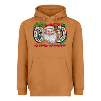 Meerkat with god all things are possible santa Heavyweight Hoodie - CowhideDigitalArt