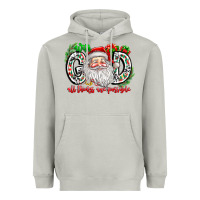 Moon Dust with god all things are possible santa Heavyweight Hoodie - CowhideDigitalArt