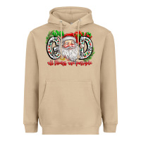 Mushroom with god all things are possible santa Heavyweight Hoodie - CowhideDigitalArt