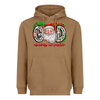 Toasted Coconut with god all things are possible santa Heavyweight Hoodie - CowhideDigitalArt