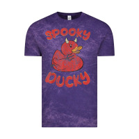 Cloud Purple spooky devil rubber duck halloween Vintage Tee - longCreatives