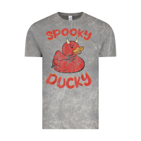 Cloud Rock spooky devil rubber duck halloween Vintage Tee - longCreatives