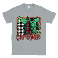 Heather Grey Womens Just a Girl Who Loves Christmas Funny Classic Tee - Bettercallsaul