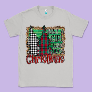 Womens Just A Girl Who Loves Christmas Funny Classic Tee Designed By Bettercallsaul