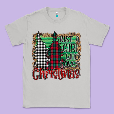 Womens Just A Girl Who Loves Christmas Funny Classic Tee Designed By Bettercallsaul