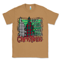 Toasted Coconut Womens Just a Girl Who Loves Christmas Funny Classic Tee - Bettercallsaul
