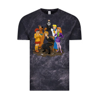 Cloud Black surprise!  scooby dog with friends funny halloween Vintage Tee - longCreatives