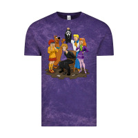 Cloud Purple surprise!  scooby dog with friends funny halloween Vintage Tee - longCreatives