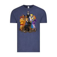 Vintage Denim surprise!  scooby dog with friends funny halloween Vintage Tee - longCreatives
