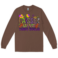 Chestnut Loissez les bon temps rouler with balloon Long Sleeve Tee - HowdyJamesFarm