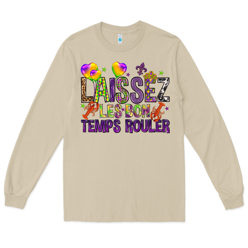 Loissez Les Bon Temps Rouler With Balloon Long Sleeve Tee by HowdyJamesFarm | Teevron