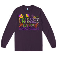 Plum Loissez les bon temps rouler with balloon Long Sleeve Tee - HowdyJamesFarm