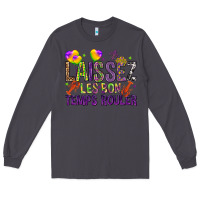 Smoke Loissez les bon temps rouler with balloon Long Sleeve Tee - HowdyJamesFarm