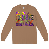 Toasted Coconut Loissez les bon temps rouler with balloon Long Sleeve Tee - HowdyJamesFarm