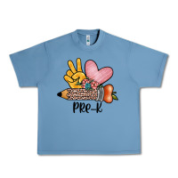 Pebble Blue peace love pre k Urban Heavy Tee - JahusDesignShop