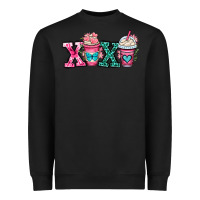 Black xoxo coffee cups Heavyweight Sweatshirt - OliviaCreatesArt