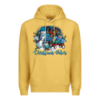Antique Gold christmas vibes Premium Hoodie - FaDigitalArtStudio