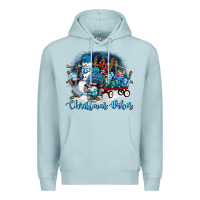 Blue Mist christmas vibes Premium Hoodie - FaDigitalArtStudio