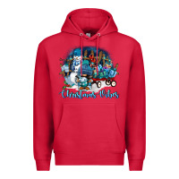 Cardinal christmas vibes Premium Hoodie - FaDigitalArtStudio