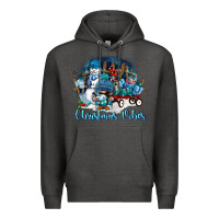 Charcoal Heather christmas vibes Premium Hoodie - FaDigitalArtStudio
