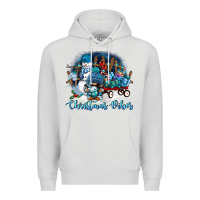 Dove Grey christmas vibes Premium Hoodie - FaDigitalArtStudio