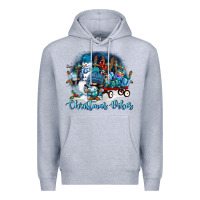 Heather Grey christmas vibes Premium Hoodie - FaDigitalArtStudio