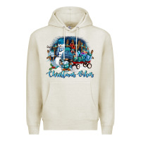 Oatmeal Heather christmas vibes Premium Hoodie - FaDigitalArtStudio