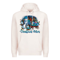 Pale Pink christmas vibes Premium Hoodie - FaDigitalArtStudio