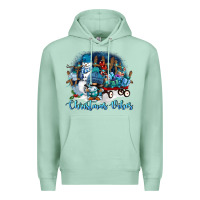 Seafoam christmas vibes Premium Hoodie - FaDigitalArtStudio