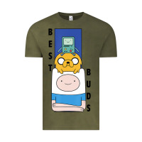 Vintage Olive Cn Adventure Time Finn Jake Bmo Best Buds Vintage Tee - longCreatives