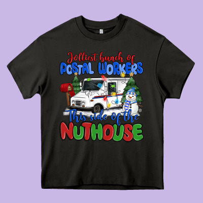 Jolliest Bunch Of Postal Workers This Side Of The Heavy Core Tee Designed By Maliassmallbusiness