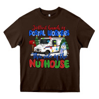 Chocolate Brown jolliest bunch of postal workers this side of the Heavy Core Tee - MaliasSmallBusiness