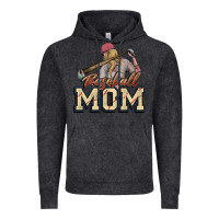 Vintage Black Baseball Mom Vintage Hoodie - NancyCooperArtShop