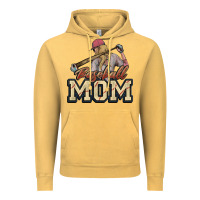 Vintage Mustard Baseball Mom Vintage Hoodie - NancyCooperArtShop