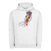 Pigment Lunar Rock light purple jellyfish and floral Urban Hoodie - BarkalooDesign