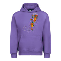 Tulip light purple jellyfish and floral Urban Hoodie - BarkalooDesign
