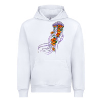 White light purple jellyfish and floral Urban Hoodie - BarkalooDesign