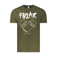 Vintage Olive Fidlar no Waves fans , music Vintage Tee - longCreatives