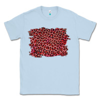 Dusty Blue pink leopard background Classic Tee - RanaPortraitStore
