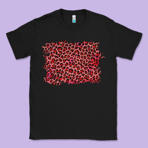 Pink Leopard Background Classic Tee Designed By Ranaportraitstore