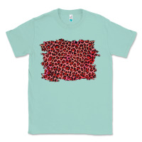 Seafoam pink leopard background Classic Tee - RanaPortraitStore