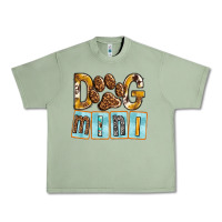 Oil Green Dog Mini with Paw Urban Heavy Tee - texasbilliewilder