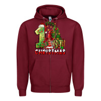 Burgundy first christmas Zipper Hoodie - FaDigitalArtStudio