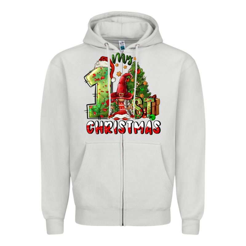 First Christmas Zipper Hoodie by FaDigitalArtStudio | Teevron