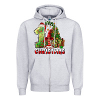 Heather Grey first christmas Zipper Hoodie - FaDigitalArtStudio