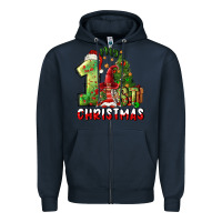 Navy first christmas Zipper Hoodie - FaDigitalArtStudio