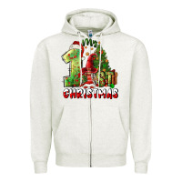 Oatmeal Heather first christmas Zipper Hoodie - FaDigitalArtStudio