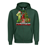 Sports Green first christmas Zipper Hoodie - FaDigitalArtStudio
