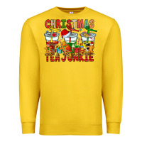 Lemon Christmas tea junkie Premium Sweatshirt - CowhideDigitalArt